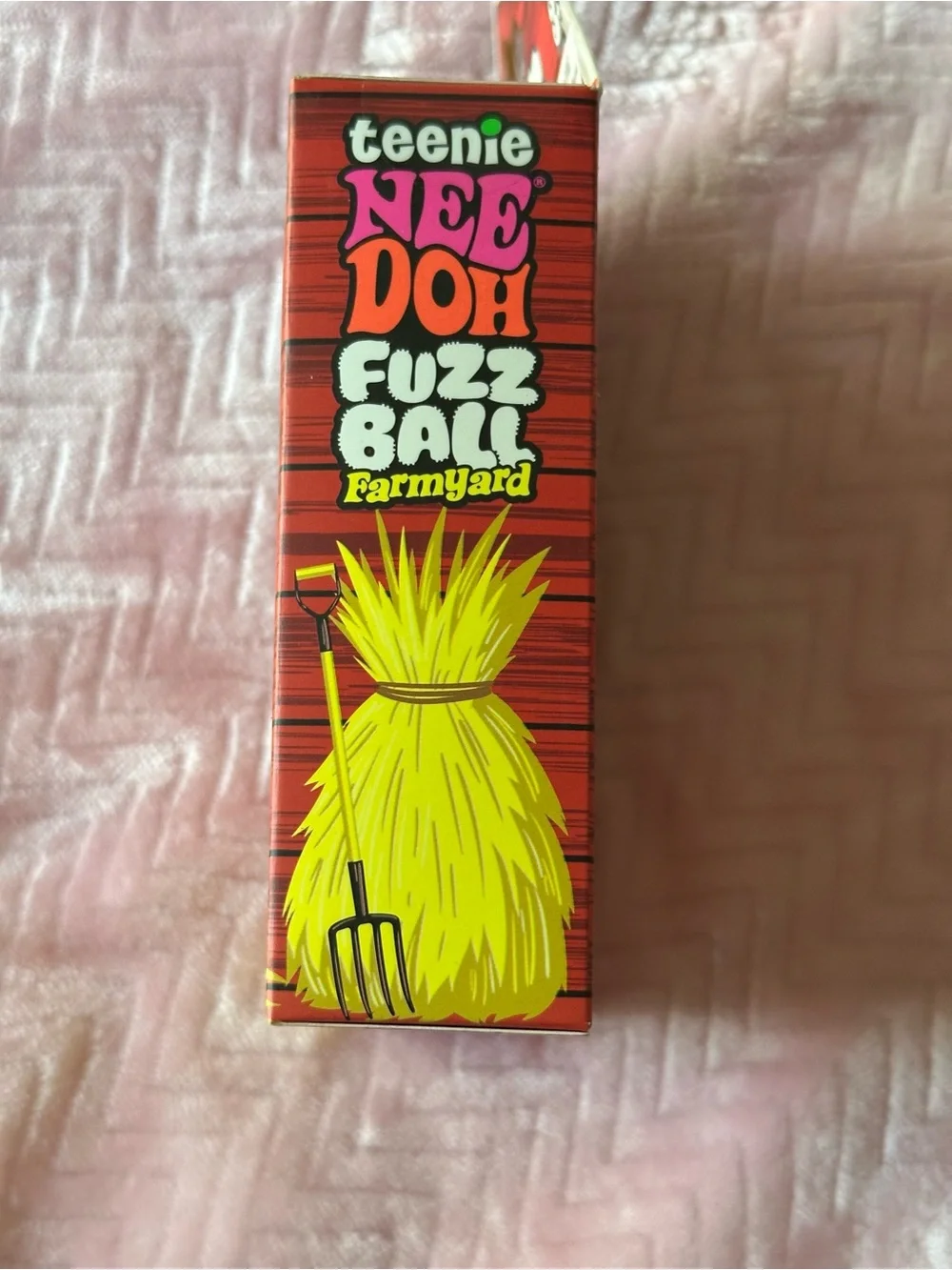 Teenie Fuzz Farm 4-Pack Squishy Toys - Pink, Green, Orange, Yellow